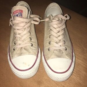 Women's converse all star beige size 7